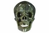 Realistic, Polished Labradorite Skull - Madagascar #151178-2